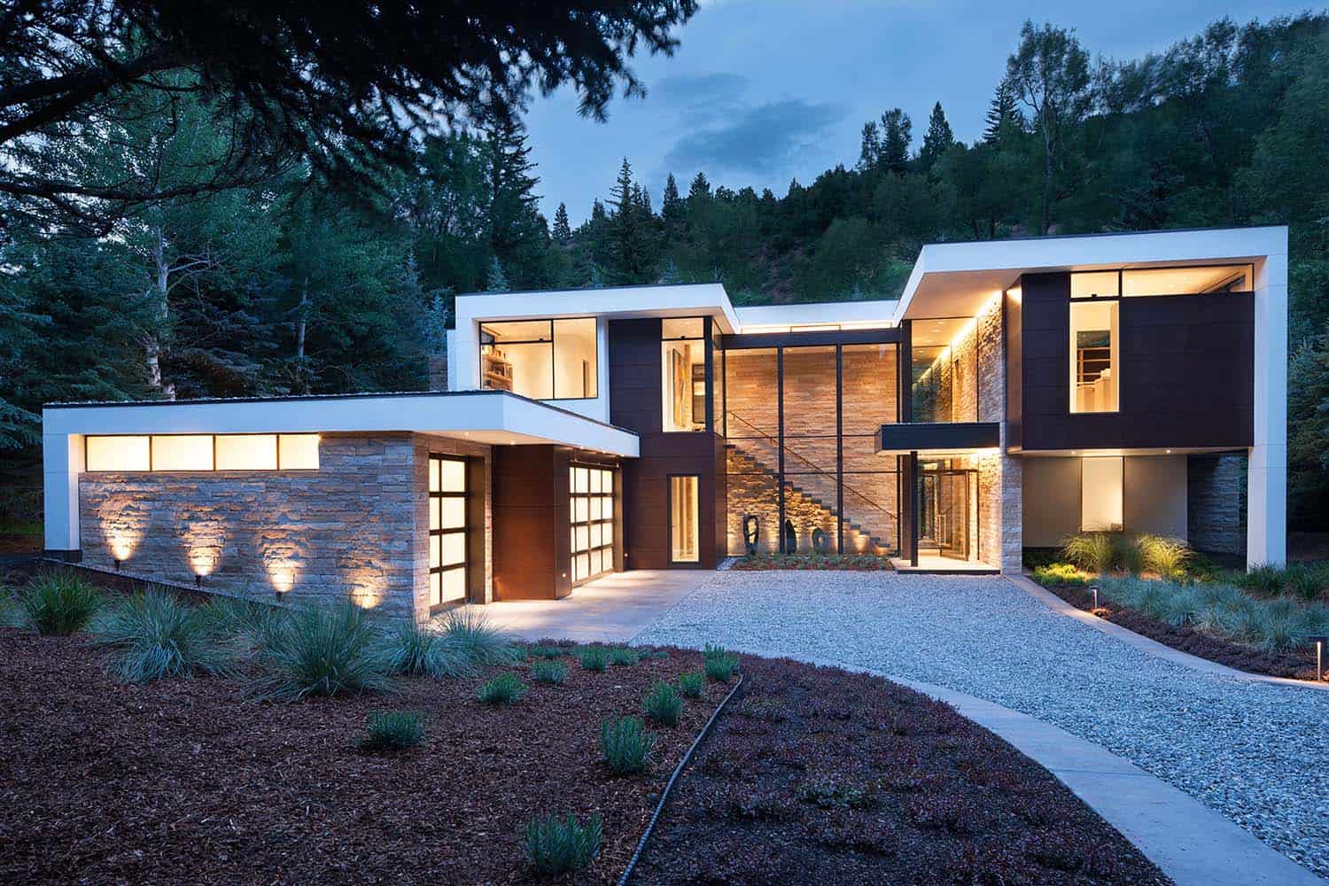 Private Residence — Modern Villa — Bentheimer sandstone